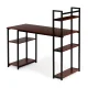Datora biroja galds ar plauktiem, ModernHome, ozols