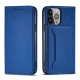 Чехол-книжка Magnet Card Case для iPhone 13 Pro с кошельком и подставкой синий