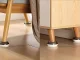 Pretvibrācijas paliktņi veļas mašīnām, 4 gab., 7.5 × 4 cm, pelēki