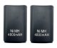 Комплект аккумуляторов для Xbox 360 с USB зарядкой, 2 шт., черный