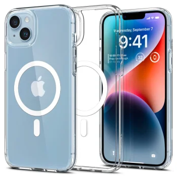 Apple iPhone 14 Pro Max 6.7'' Spigen Ultra Hybrid Mag Magsafe Case Cover, White | Чехол Кабура Кейс...
