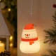 Силиконовый ночник LED Снеговик, USB, 3 режима, подвесной