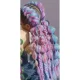 Синтетические волосы Soulima Ombre, сине-фиолетовые, 60 см