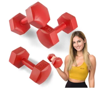 Битумные гантели 4Fizjo, 2 x 3 кг, красные