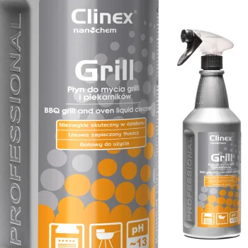 Efektīvs tīrīšanas līdzeklis grilam, cepeškrāsnij, kūpinātavai CLINEX Grill 1L | Effective cleaning agent for...