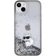 Karl Lagerfeld iPhone 15 Plus Case Liquid Glitter, Transparent
