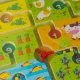 Magnetic Maze Board Game Farm, Wooden Travel Toy for Kids, 2 Players