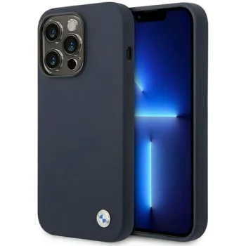 Чехол BMW для iPhone 14 Pro Max с MagSafe темно-синий