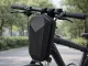 Ūdensizturīga cietā stūres soma skrejriteņiem un velosipēdiem 4L, melna