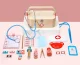 Mazais ārsts, Koka ārsta komplekts bērniem, Stetoskops | Wooden Play Little Doctor Set