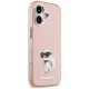 Karl Lagerfeld IML Aquarelle Choupette MagSafe vāciņš iPhone 17, Rozā