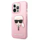 Чехол Karl Lagerfeld для iPhone 13 Pro Max Glitter Karl\'s Head, розовый