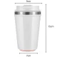 Termokrūze ar piesūcekni pret apgāšanos, 380 ml, balta