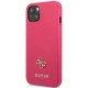 Apple iPhone 13 Mini 5,4\" Guess Saffiano 4G Small Metal Logo Case Cover, Pink | Чехол Кейс Бампер...