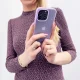 Kingxbar Plain Series silikona vāciņš Apple iPhone 13 Pro, violets