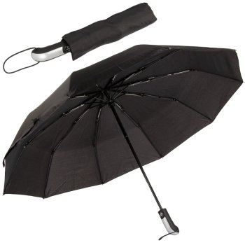 Large Automatic Folding Umbrella XL, Black