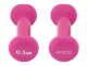 4Fizjo Vinila Hanteles Fitnesam Aerobikai 2 x 0.5kg, Rozā | Vinyl Dumbbells for Fitness