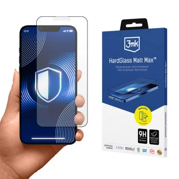 3mk HardGlass Matt Max iPhone 13 / 13 Pro / 14 matēts aizsargstikls