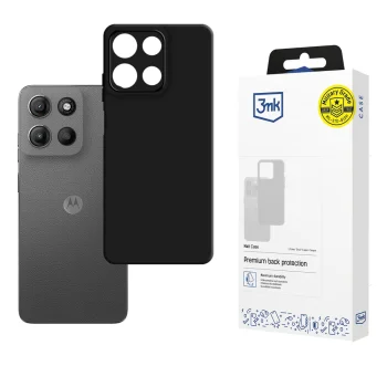 3mk Matt Case vāciņš Motorola Moto G15 / G15 Power matēti melns
