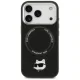 Чехол Karl Lagerfeld Choupette Pin MagSafe для iPhone 17 Pro Max, черный