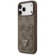 Brūns Guess 4G nauble Card Triangle vāciņš iPhone 18 Pro Max un 17 Pro Max