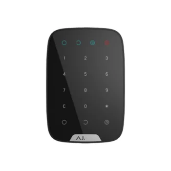 Ajax KeyPad bezvadu skārienjutīgā tastatūra, melna