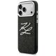 Karl Lagerfeld IML Glitter KL Diamond Logo vāciņš iPhone 17 Pro Max – melns | Phone Case Cover