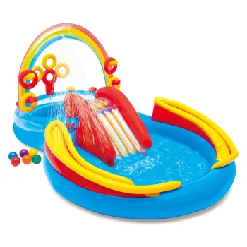 Надувной игровой центр Intex Радуга 297x193x135 см