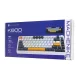 Machenike K600-B82W bezvadu mehāniskā spēļu tastatūra GR Silver Switch, melna