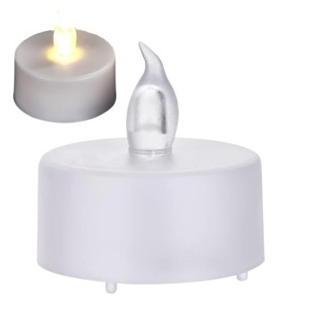 Bateriju LED svece ar mirgojošu liesmas efektu dekoriem un kapu svecēm