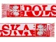 Polijas fana šalle sporta spēlēm mīksta divpusēja, balta sarkana