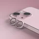 Защитное стекло для камеры Etteri для iPhone 15 / 15 Plus, розовое