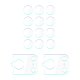 3mk hibrīda kameras lēcu aizsargstikls Apple iPhone 17 Pro Max | Camera Glass Protector