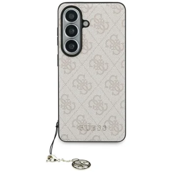 Чехол Guess 4G Classic Logo Charm MagSafe для Samsung Galaxy S26, розовый