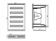 Sadales skapis TIBOX 585x900x115mm, 5x24 moduļi, IP54, virsapmetuma