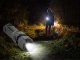 Spēcīgs taktiskais LED lukturis ar zoom, XPE, uzlādējams, melns