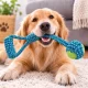 Pīta virves rotaļlieta suņiem ar bumbiņu 27 cm