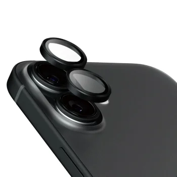 Защитное стекло для камеры Panzerglass Hoops Ceramic для iPhone 16 / 16 Plus, черное