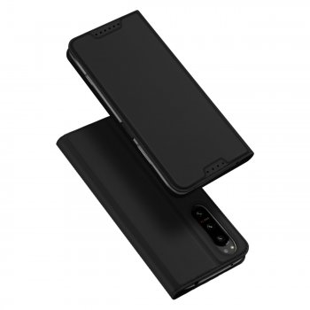 Sony Xperia 5 IV DUX DUCIS Magnetic Book Case Cover, Black | Telefona Vāciņš Maciņš Apvalks Grāmatiņa