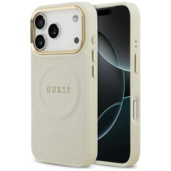 Guess Peony Hot Stamp MagSafe vāciņš iPhone 17 Pro - Bēšs | Phone Case Cover Beige