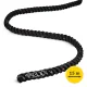 Treniņu virve 4FIZJO Power Battle Rope 15 m, melna