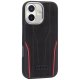 Audi iPhone 17 Case R8 Genuine Leather MagSafe, Black/Red