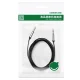 Аудиокабель Ugreen AV119 3.5mm AUX 1м, черный