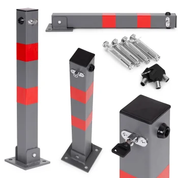 Multistore saliekams stāvvietas barjeras stabiņš 60 cm ar atslēgu