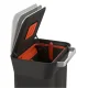Мусорное ведро с прессом Joseph Joseph Titan 30L, черное