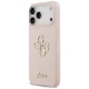 Guess Silicone Big 4G Script vāciņš iPhone 17 Pro Max, Rozā
