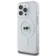 Чехол Karl Lagerfeld для iPhone 16 Pro IML Metal Karl Head MagSafe, белый