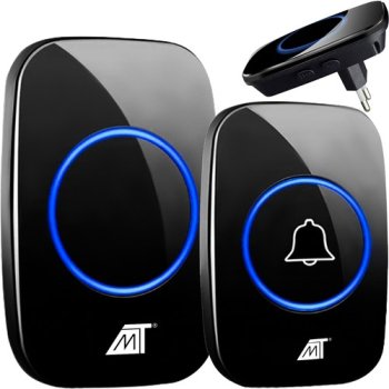 Malatec 21803 Wireless Doorbell, Black
