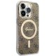 Guess 4G MagSafe Case for iPhone 15 Pro - Brown
