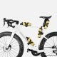 Velosipēda rāmja soma Rockbros AS-161 1L, dzeltena